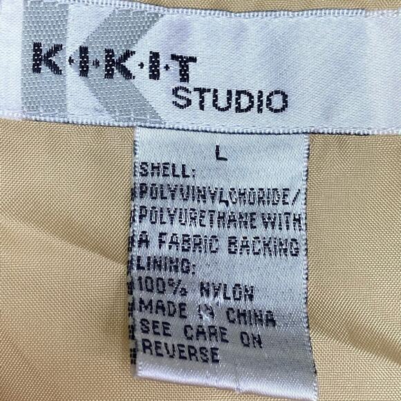 80s Vintage Python Snakeskin Print Jacket Faux Leather Full Zip Baddie Women's L - Picture 5 of 7